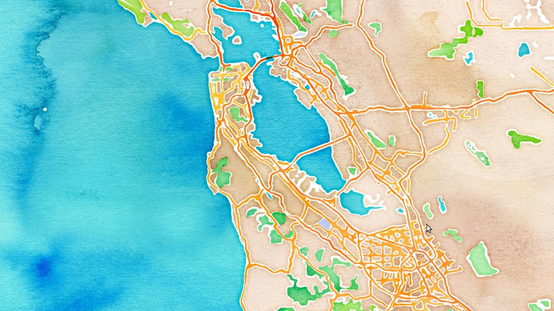 Illustration for article titled We All Live in a Watercolor With These New OpenStreetMap Skins